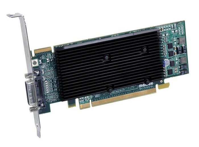 Matrox The Matrox M9120 Plus LP PCIe x16 low-profile, dual monitor graphics card renders pristine image quality on either two displays (natively) at resolutions up to 1920x1200 (digital) or 2048x1536 (analog) each. - W125062140