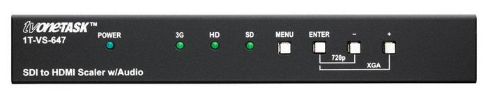 TV One SDI to HDMI Scaler w/ Audio, 2 x BNC In, 1x HDMI Out, 2.970Gb/s, 165MHz, 300m Max - W125348846