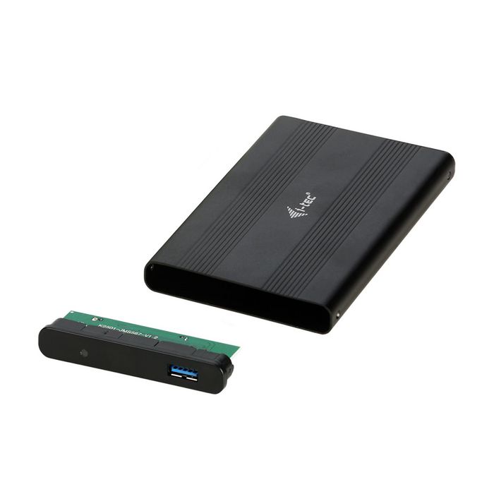 i-tec i-tec USB 3.0 MySafe AluBasic Advance External Hard Disk Case 9.5 mm / 2.5" for SATA I/II/III HDD SSD, Aluminium construction for optimal heat dissipation - W124765940
