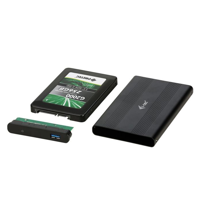 i-tec i-tec USB 3.0 MySafe AluBasic Advance External Hard Disk Case 9.5 mm / 2.5" for SATA I/II/III HDD SSD, Aluminium construction for optimal heat dissipation - W124765940