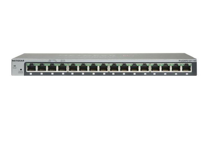 GS116GE, Netgear 16-Port 100/1000 Mbps Gigabit Switch | EET