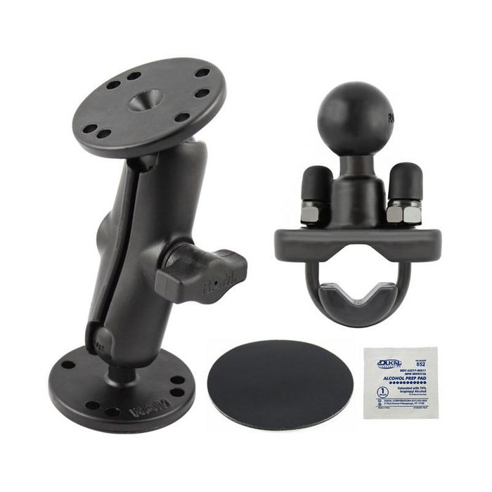 RAM Mounts RAM® Double Ball Mount with Drill-Down, U-Bolt & Adhesive Bases - W124869939