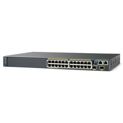 Cisco 24 x Fast Ethernet, RJ-45, 88 Gbps, 64MB Flash, 2 x SFP, Black - W124578663