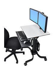 Ergotron WorkFit-C, Dual Sit-Stand Workstation - W124905595
