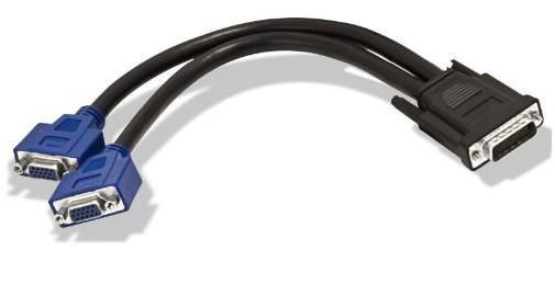 Matrox LFH60 - HD15 Dual-Monitor Cable, 0.3m - W125316615