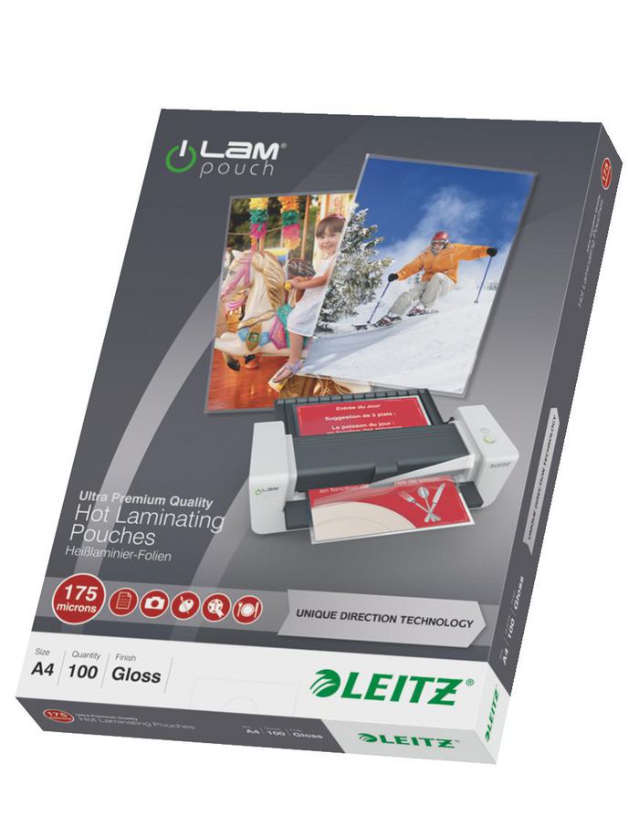 Leitz iLAM UDT Hot Laminating Pouches A4, 175 microns - W125033546