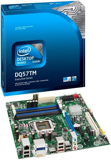 Intel DQ57TM Intel Q57, LGA1156, DDR3 1333MHz, 5 x SATA, microATX - W124546342