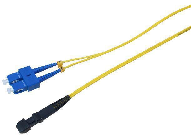 MicroConnect Optical Fibre Cable, MTRJ-SC, Singlemode, Duplex, OS2 (Yellow), 7m - W124750443