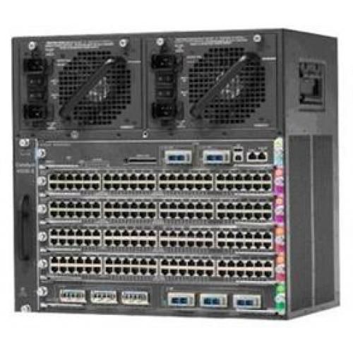 Cisco 10U, 2 x WS-X4648-RJ45V+E, Sup6L-E, Linecard, PoE, 2800W - W124486692
