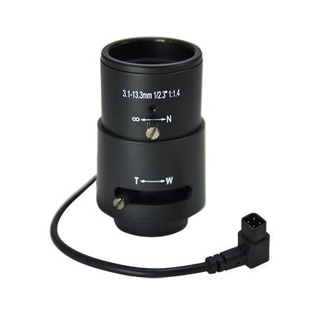 ACTi Lens, 3.1-13.3mm f-f, 1.4-4.0 F, CS Mount, Black - W124768971