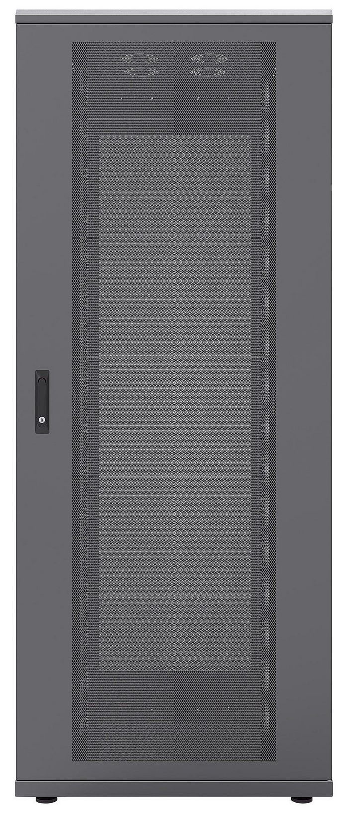 Intellinet 19" Server Cabinet, 47U, 2250 (h) x 800 (w) x 1200 (d) mm, IP20-rated housing, Max 1500kg, Flatpack, Black - W125081896