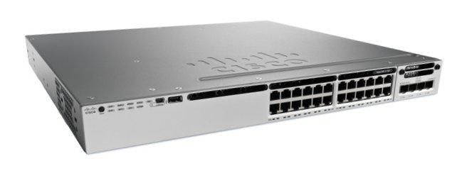 Cisco Stackable 24 10/100/1000 Ethernet ports, with 350WAC power supply 1 RU, IP Services feature set - W124478751