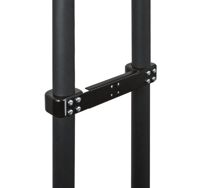 B-Tech Twin Pole Adaptor, 40kg max, Black - W125188871