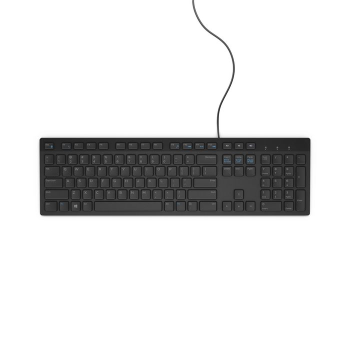 Dell Multimedia Keyboard KB216, QWERTY, US International, Black - W125078152