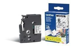 Brother 6mm, Black on Clear, 8m, Laminated - W124586500