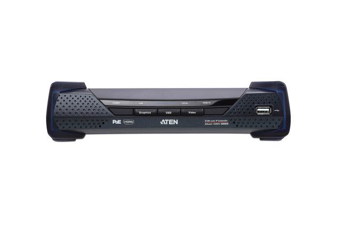 Aten 4K HDMI Single Display KVM over IP Receiver w / PoE, Gigabit LAN, SFP - W124459959