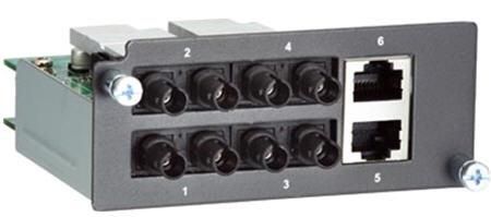 Moxa Gigabit and Fast Ethernet modules for PT Series rackmount Ethernet switches - W125214582