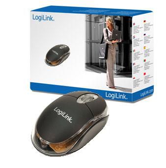 LogiLink optical USB Mini with LED mouse USB Type-A 800 DPI - W125056344