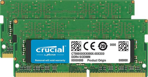Crucial 32GB Kit (2 x 16GB) DDR4-2666 SODIMM - W125317347