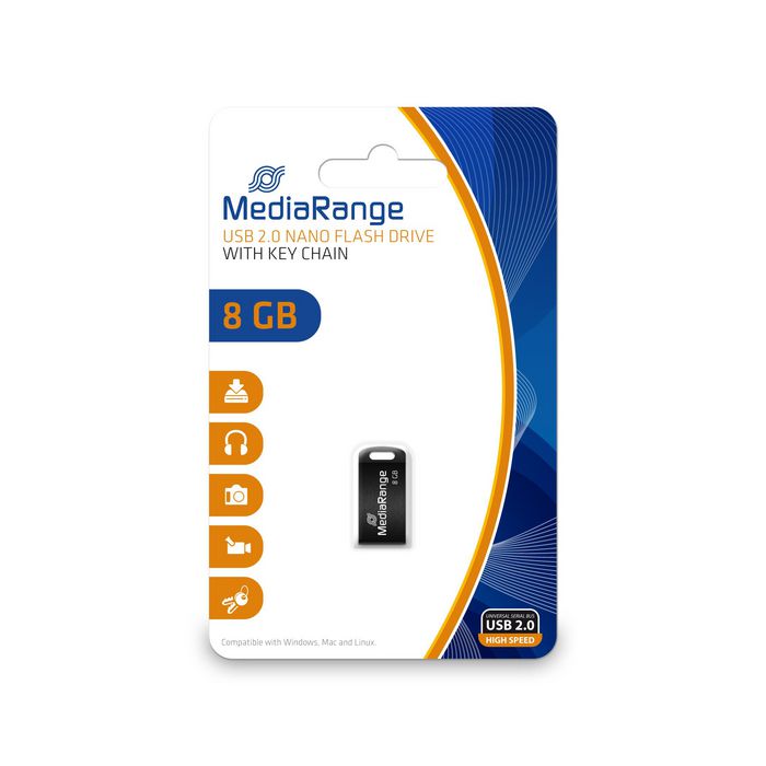 MediaRange MediaRange USB nano flash drive, 8GB - W124593881