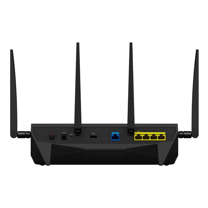 Synology 4-port (802.11n), Dual-band (2.4 GHz / 5 GHz), Ethernet LAN, 4G, Black, Wireless router, EU power cord - W124492292