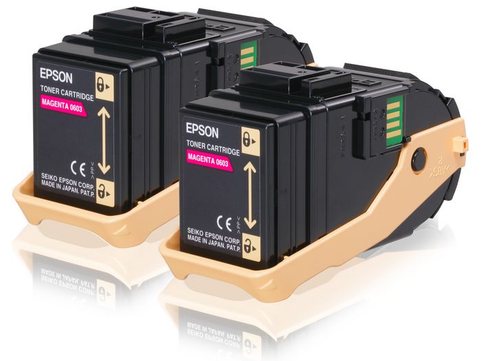 Epson Double Pack Toner Cartridge Magenta 7.5kx2 - W124646642