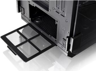 ThermalTake Tempered Glass Edition Full Tower Chassis, Mini ITX / Micro ATX / ATX / E-ATX, 2.5”x 4 / 3.5”x4 (HDD Rack) Accessible Drive Bays, 2.5”x 6 / 3.5” x 3 Hidden Drive Bays, 8+2 Expansion Slots, 2x USB2.0, 2x USB3.0, 1x HD Audio, Black - W124682905