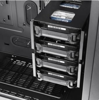 ThermalTake Tempered Glass Edition Full Tower Chassis, Mini ITX / Micro ATX / ATX / E-ATX, 2.5”x 4 / 3.5”x4 (HDD Rack) Accessible Drive Bays, 2.5”x 6 / 3.5” x 3 Hidden Drive Bays, 8+2 Expansion Slots, 2x USB2.0, 2x USB3.0, 1x HD Audio, Black - W124682905