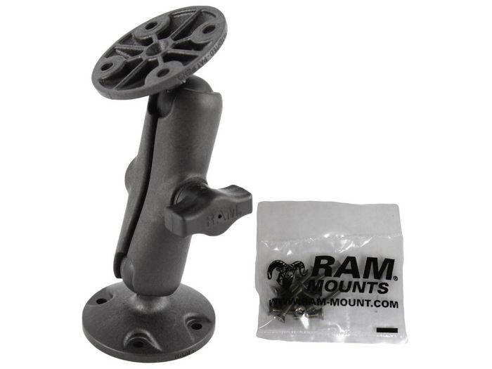 RAM Mounts Composite Double Ball Mount with Hardware for Garmin GPSMAP + More - W124970692