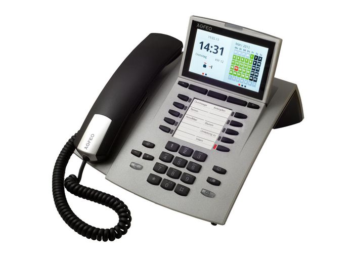 AGFEO Systemtelefon ST45 IP silber - W125027163