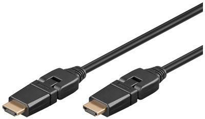 MicroConnect HDMI 1.4 Cable, 360° rotatable, 1m - W124456198
