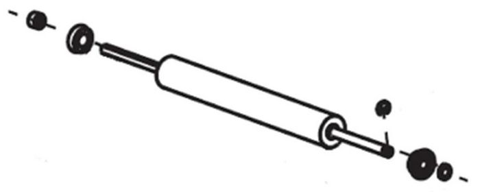 Zebra 170 Kit Rewind Platen Roller (same as main platen roller) - W124655048