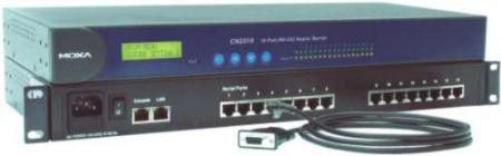 Moxa 16-port RS-232 Async Server, 100-240 VAC power input - W125211059