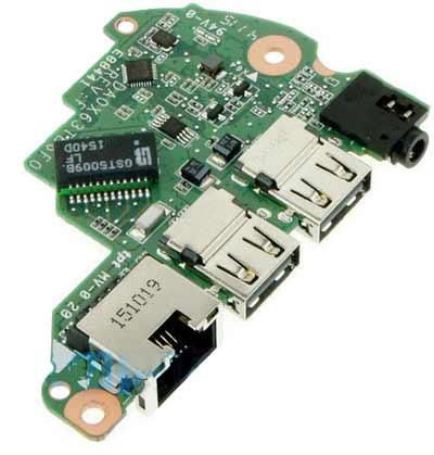 HP Connector board, Includes connectors for RJ-45, audio, and 2 USB ports - W124793547