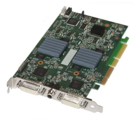 Datapath PCI Express x4 half size, 110mm x 170mm, 2 x DVI-I, 1 x RCA - W124790951