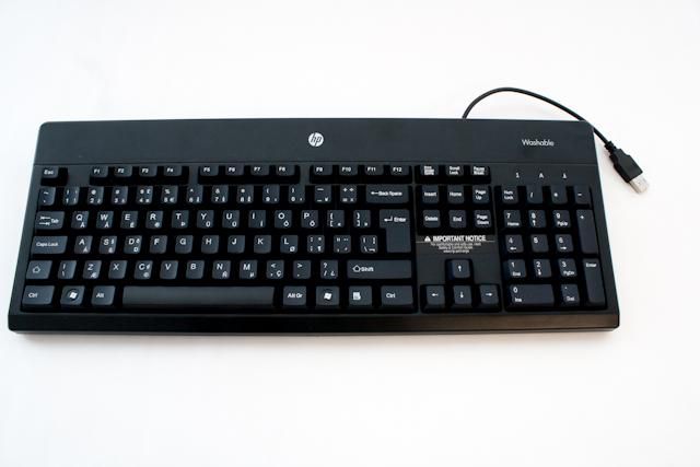 HP HP standard USB Windows 8 keyboard (Jack Black color) German - W124832531