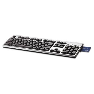 HP HP USB CCID keyboard with Smart-card reader (Jack Black color) - Supports Windows 8 (Germany) - W124832535