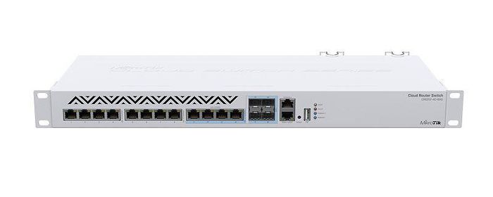 MikroTik CRS312-4C+8XG-RM, 60 W, 1 x 10/100 Ethernet ports, 8 x 5G/10G Ethernet ports, 4 x Combo 10G Ethernet/ SFP - W125082582