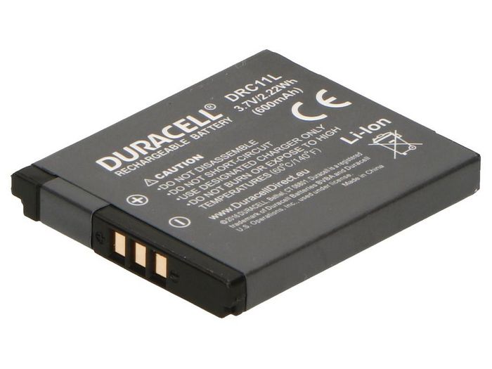 Duracell Duracell Camera Battery 3.7V 600mAh replaces Canon NB-11L Battery - W124848400