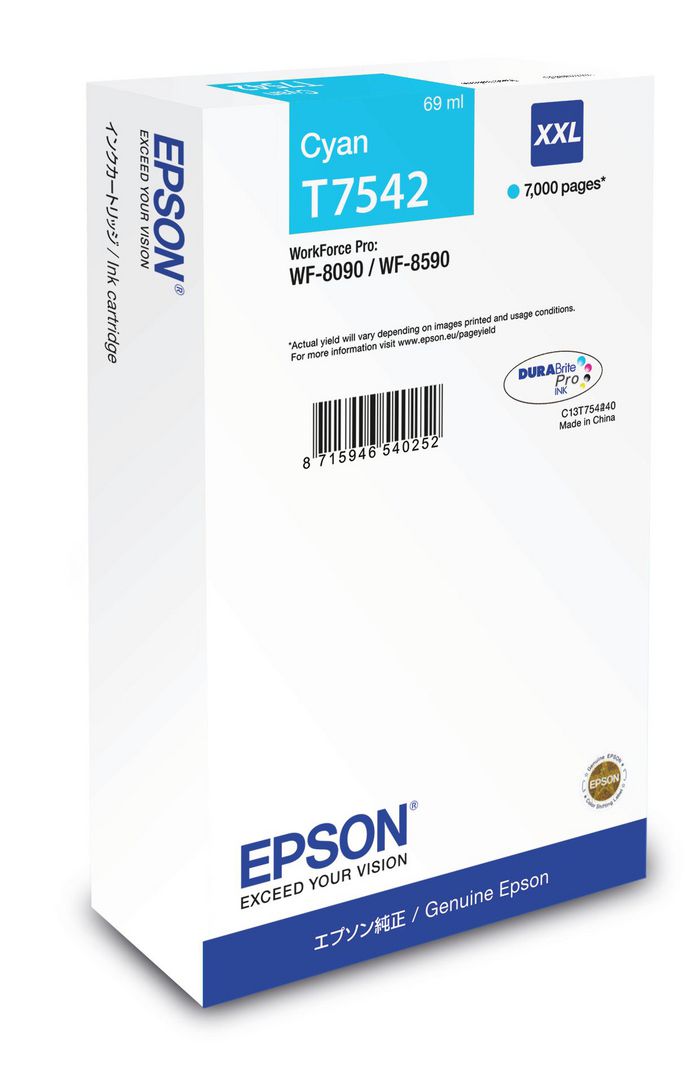 Epson Encre cyan XXL WF-8090DW / 8590DWF (7 000 p) - W124846368