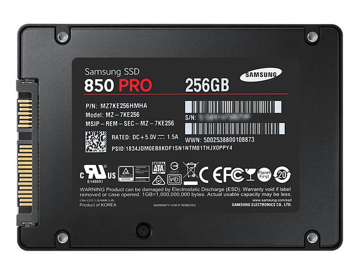 Samsung 850 PRO, 256GB, SATAIII, 2.5" - W124565964