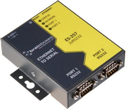 Brainboxes 2 Port RS232 Ethernet to Serial Adapter - W125091443
