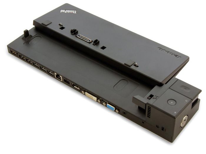 Lenovo ThinkPad Pro Dock, 65W, 3 x USB 2.0 / 3.0, 1 x LAN (10/100/1000), 1 x DisplaPort 1.2, 1 x DVI-D, 1 x VGA, 1 x Stereo/Mic Combo Audio Port, 0.91 kg - W124595375