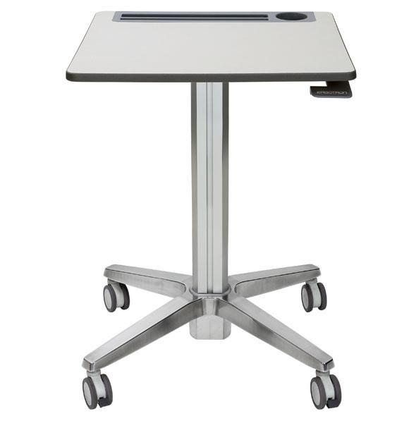 Ergotron Adjustable Standing Student Desk, White/Silver - W124805782