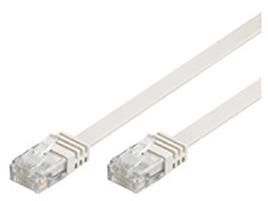 MicroConnect CAT5e U/UTP FLAT Network Cable 20m, White - W124477404
