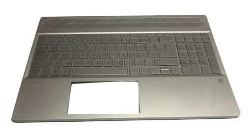 HP Top Case/Keyboard, Silver - W124461159