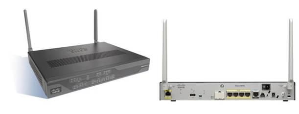 Cisco 881 Fast Ethernet Secure Router supporting HSPA+/HSPA/UMTS/EDGE/GPRS—Global SKU with Embedded 3.7G, MC8705, non-U.S. - W124785627