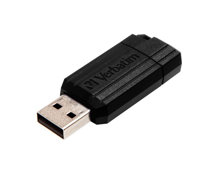 Verbatim Micro-clé USB PinStripe de 32 Go - noire - W124485300