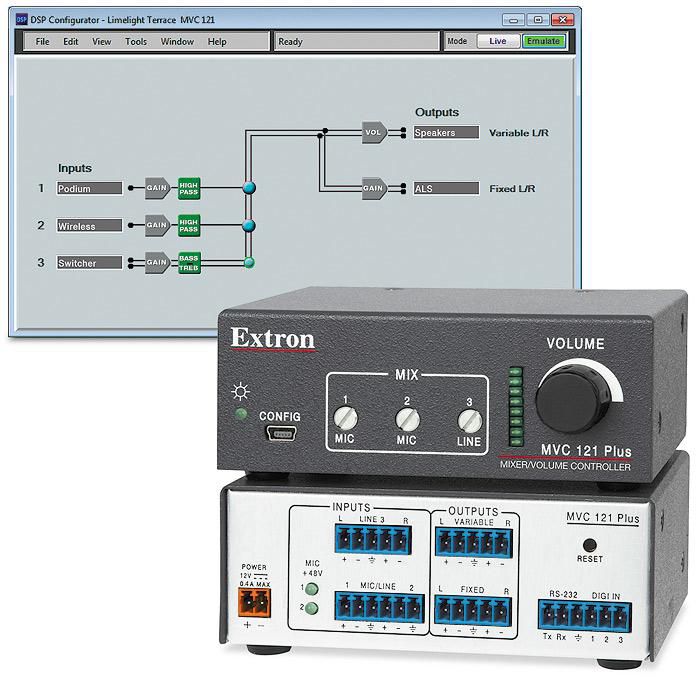 Extron 20 - 20000 Hz, 0.02% THD, 100 dB SNR, stereo - W124592743