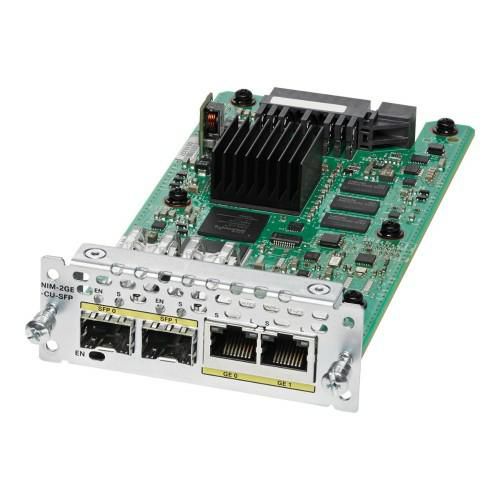 Cisco 2-port Gigabit Ethernet, dual-mode GE/SFP, Network Interface Module - W126148313
